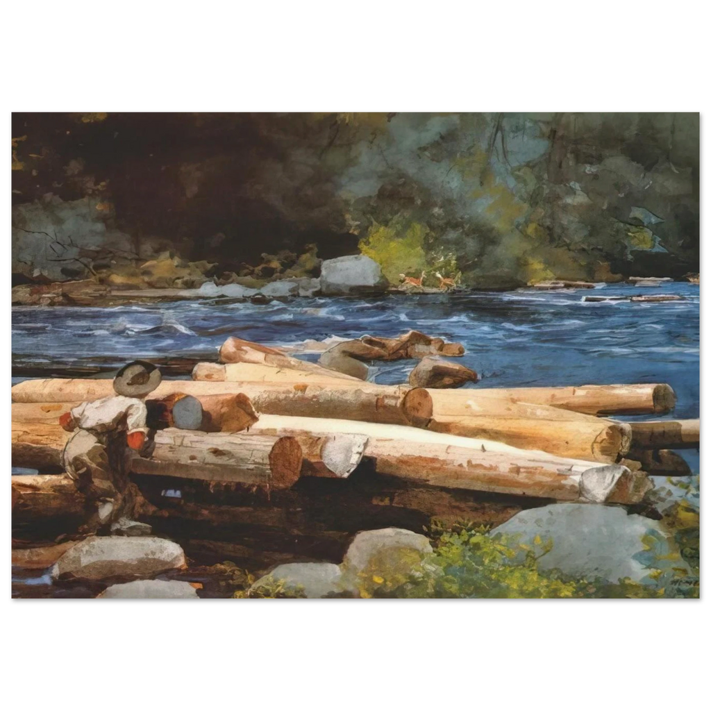 HUDSON RIVER Poster | Winslow Homer Poster | Winslow Homer Store