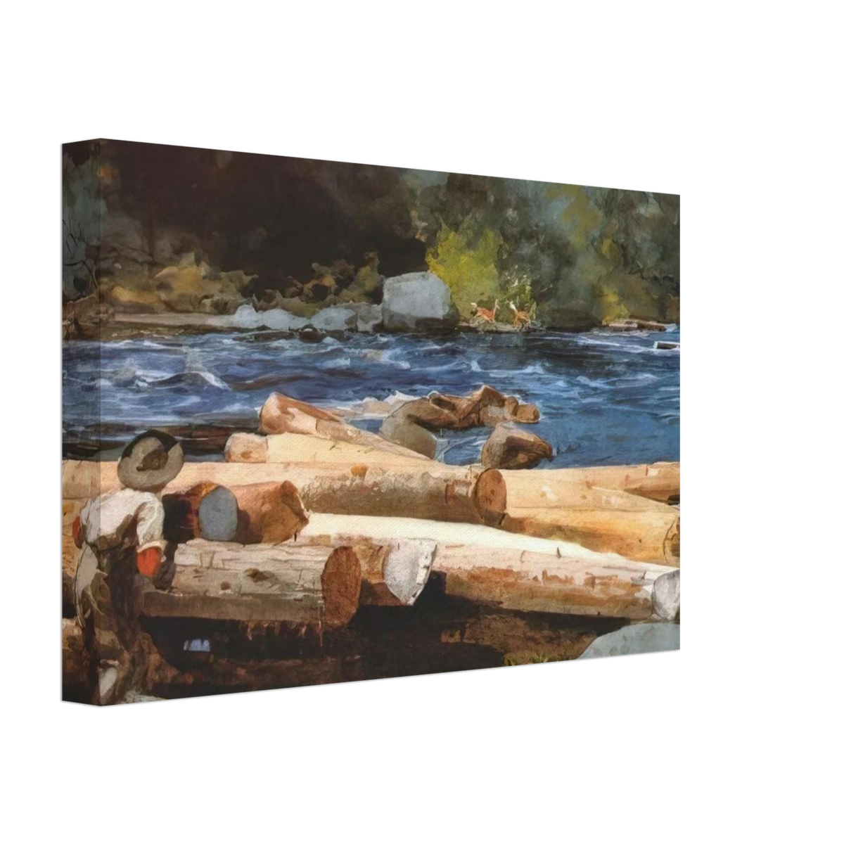 HUDSON RIVER Canvas | Winslow Homer Canvas | Winslow Homer Store