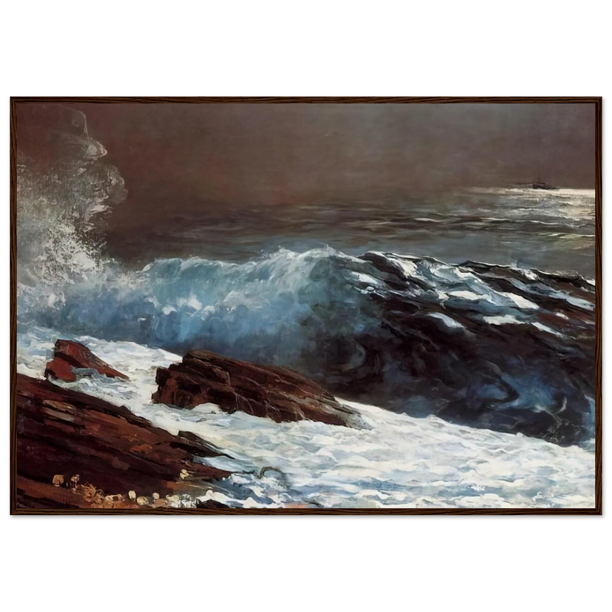 SUNLIGHT ON THE COAST Framed Poster | Winslow Homer Framed Prints Wall Art | Winslow Homer Store