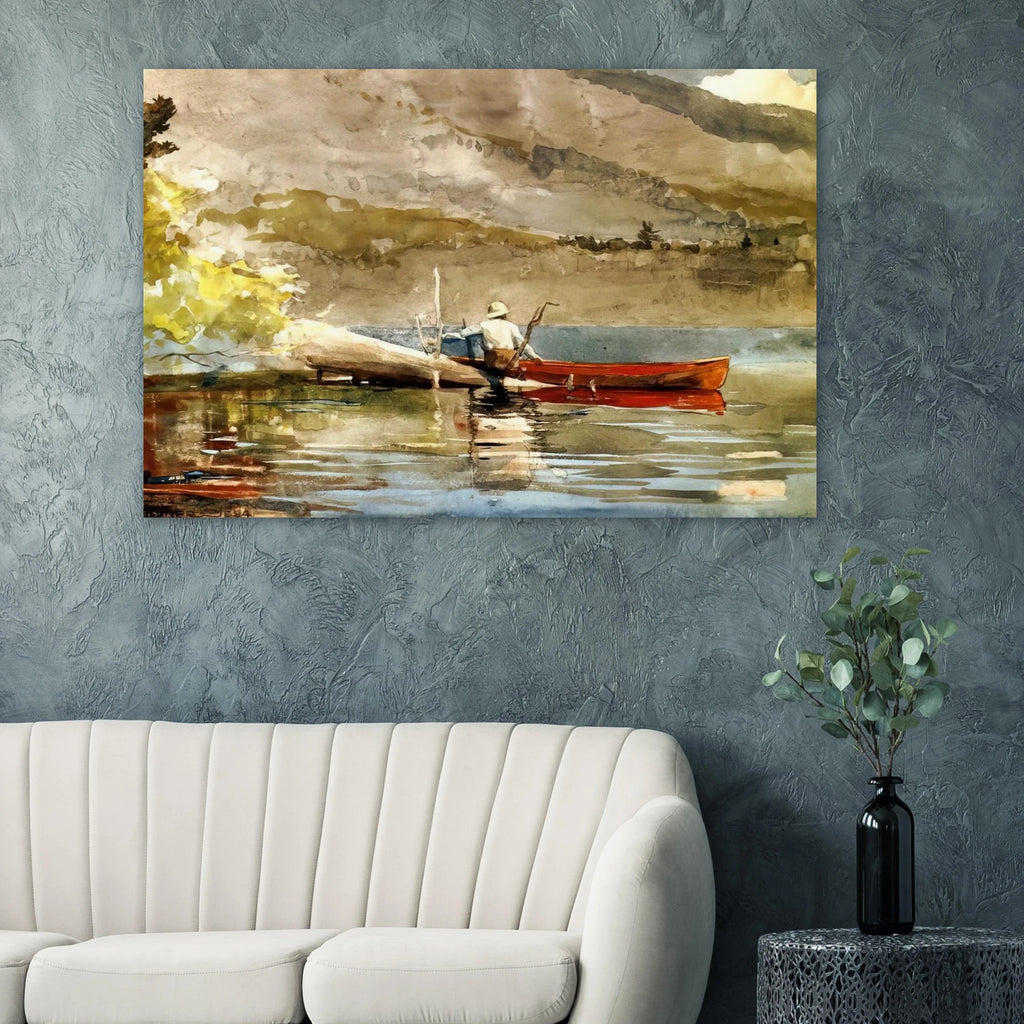 THE RED CANOE 1884 Poster | Winslow Homer Poster | Winslow Homer Store