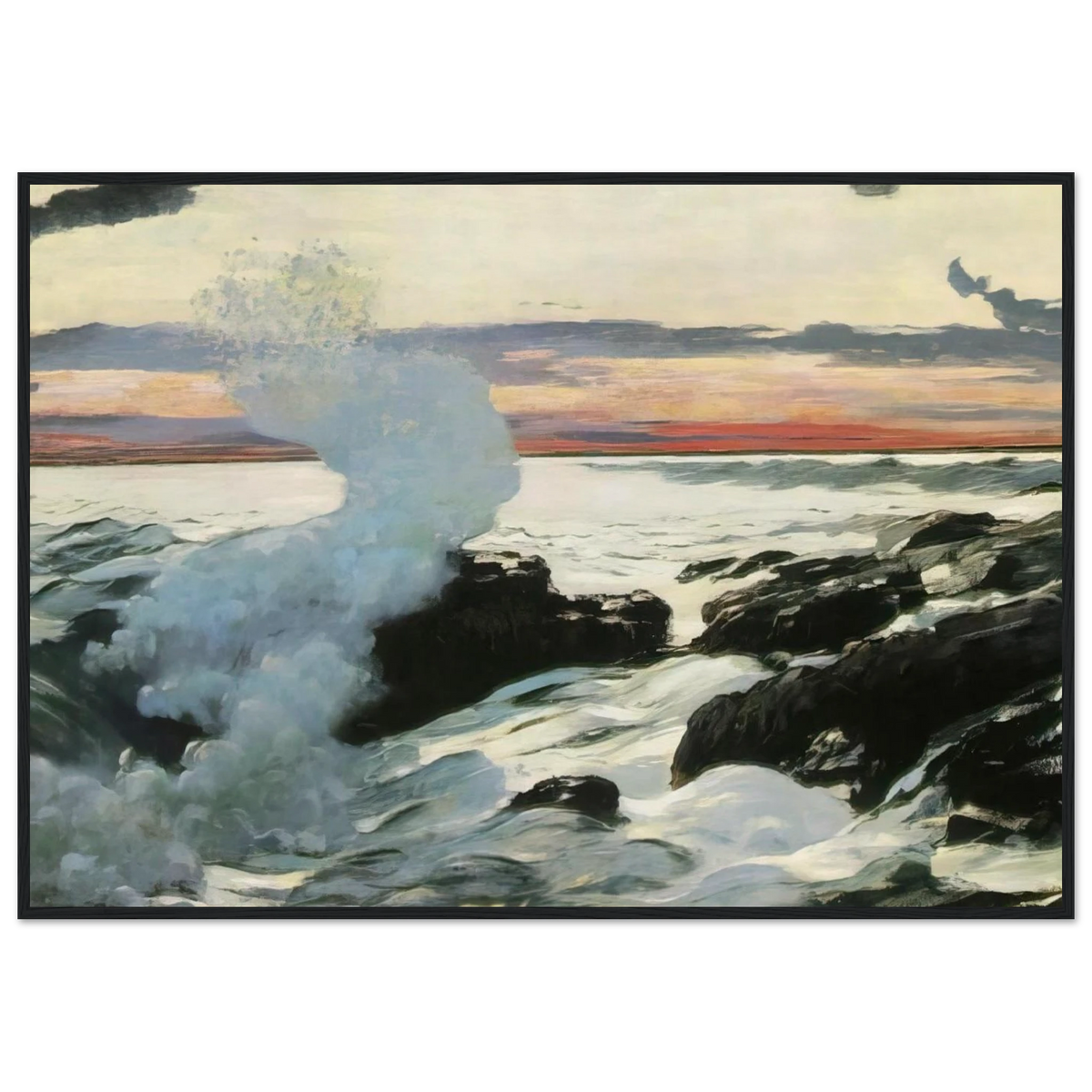WEST POINT PROUT S NECK Framed Poster | Winslow Homer Framed Prints Wall Art | Winslow Homer Store