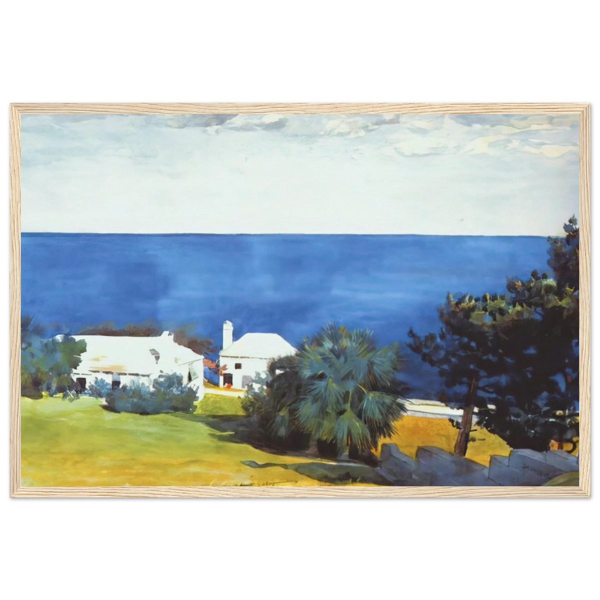SHORE AT BERMUDA Framed Poster | Winslow Homer Framed Prints Wall Art | Winslow Homer Store