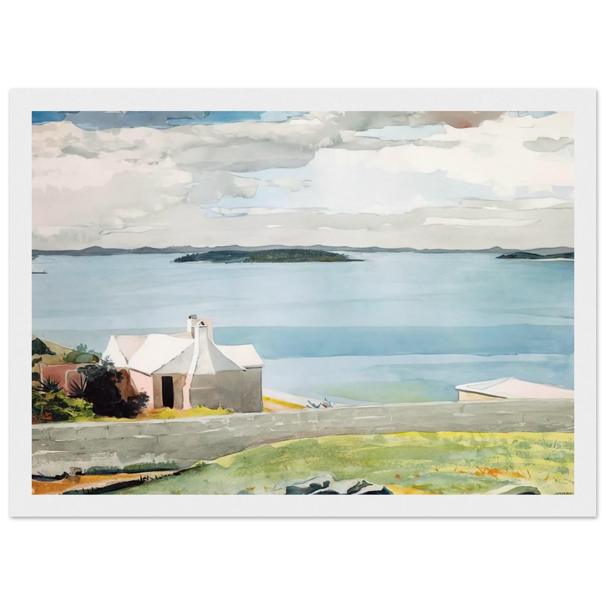 INLAND WATER BERMUDA Framed Poster | Winslow Homer Framed Prints Wall Art | Winslow Homer Store