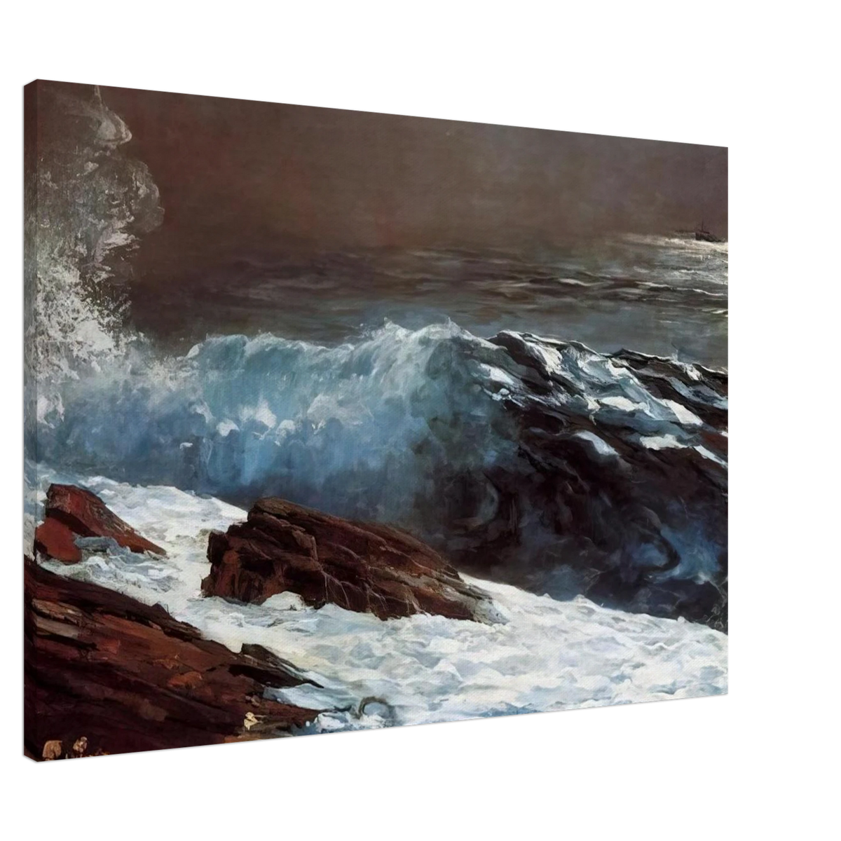 SUNLIGHT ON THE COAST Canvas | Winslow Homer Canvas | Winslow Homer Store