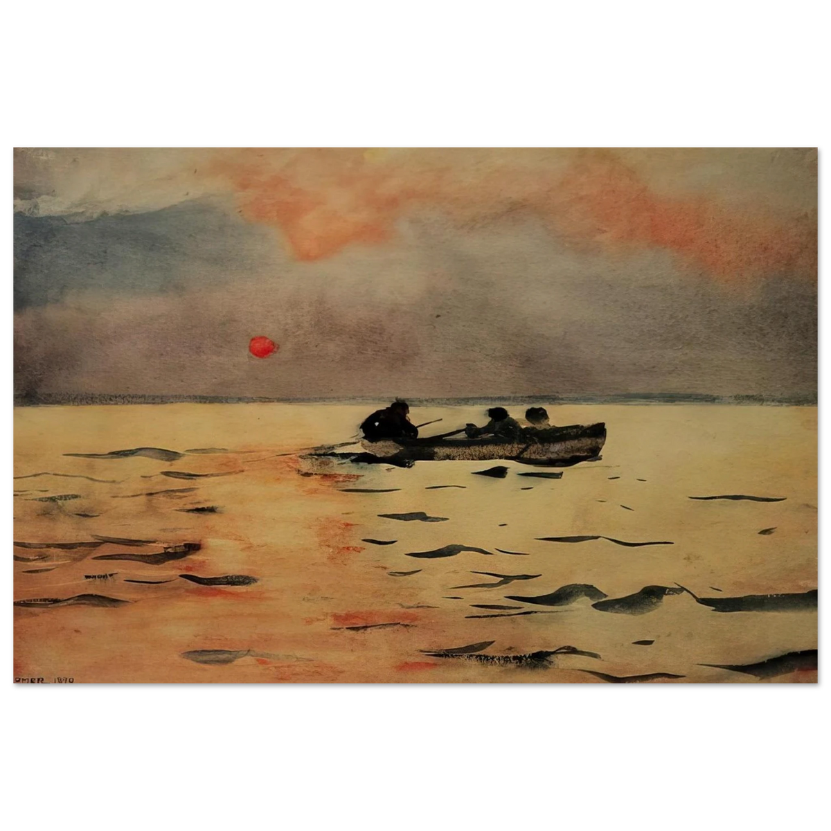 ROWING HOME Poster | Winslow Homer Poster | Winslow Homer Store