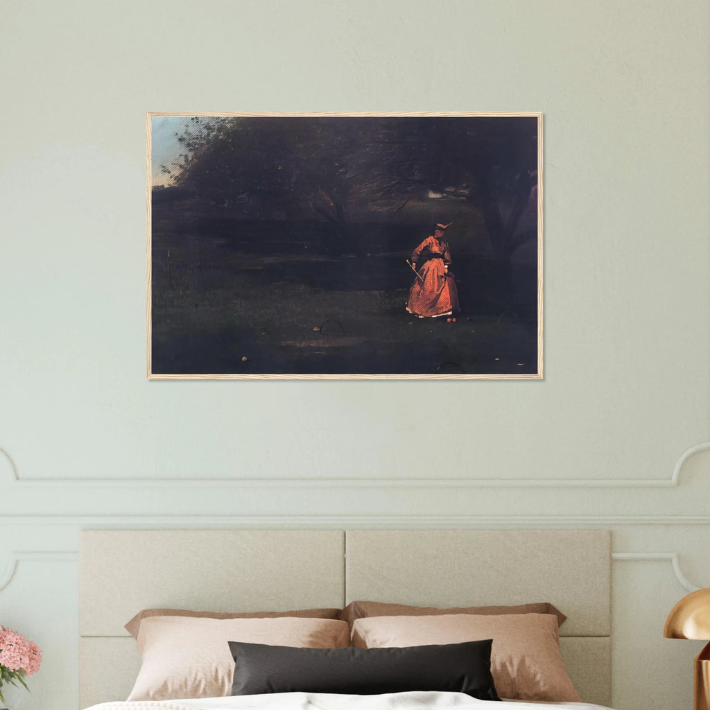 CROQUET PLAYERS 1 Framed Poster | Winslow Homer Framed Prints Wall Art | Winslow Homer Store