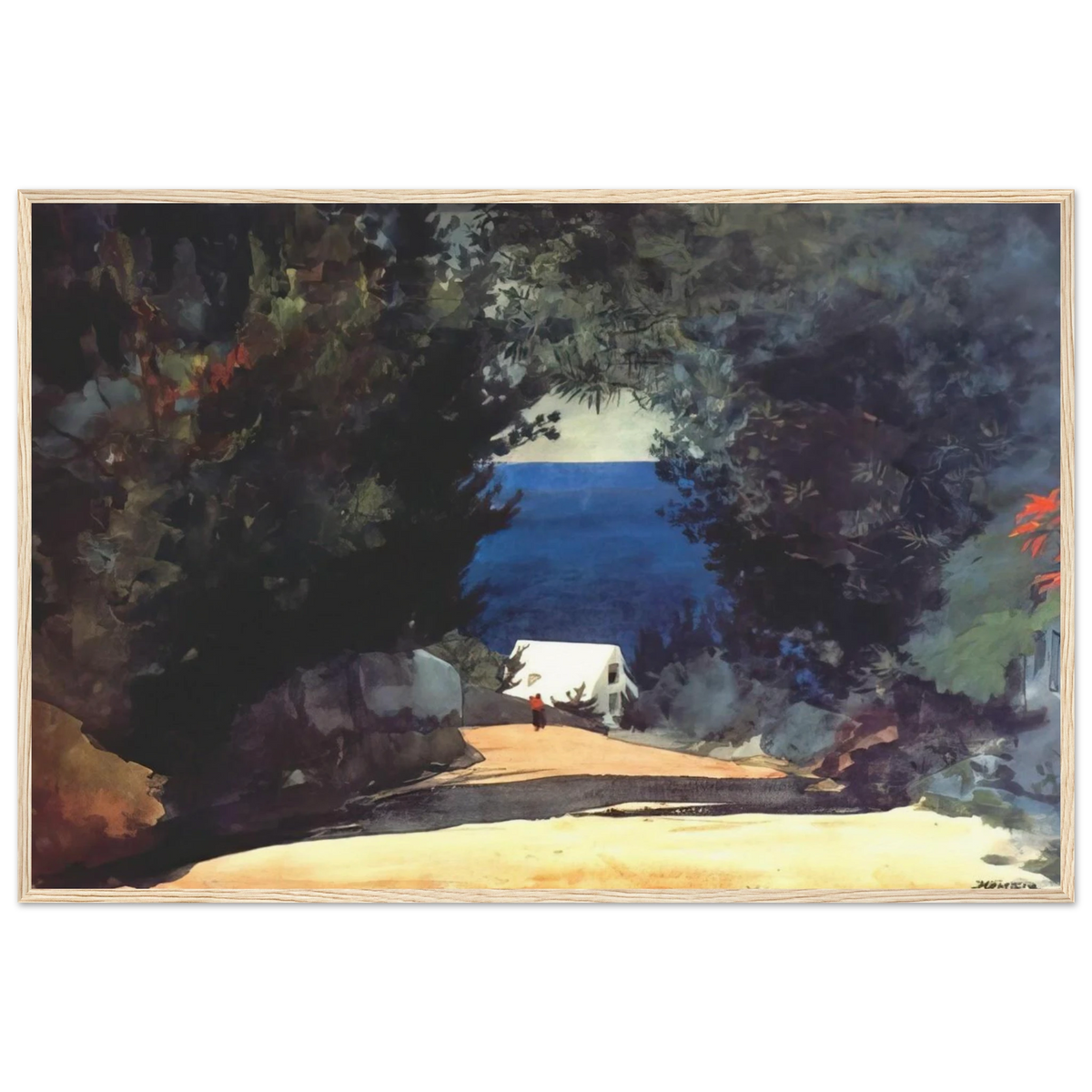 ROAD IN BERMUDA Framed Poster | Winslow Homer Framed Prints Wall Art | Winslow Homer Store