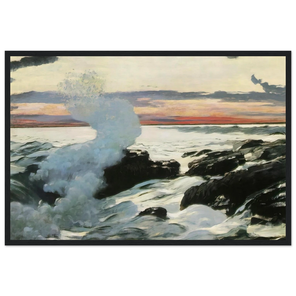 WEST POINT PROUT S NECK Framed Poster | Winslow Homer Framed Prints Wall Art | Winslow Homer Store