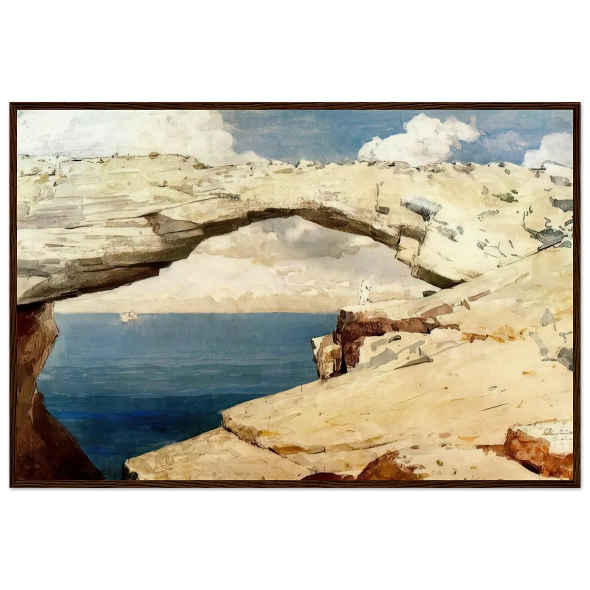 GLASS WINDOWS BAHAMAS 1885 Framed Poster | Winslow Homer Framed Prints Wall Art | Winslow Homer Store