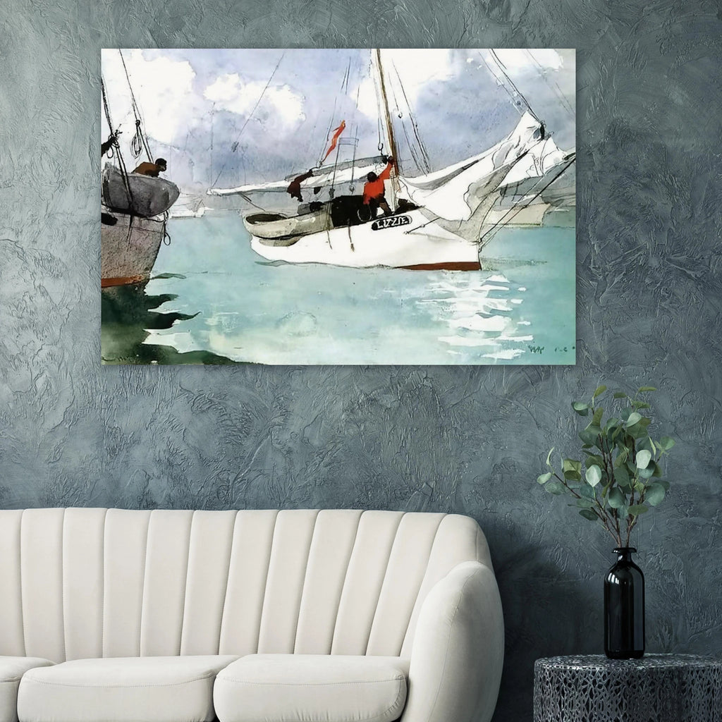 FISHING BOATS KEY WEST Poster | Winslow Homer Poster | Winslow Homer Store