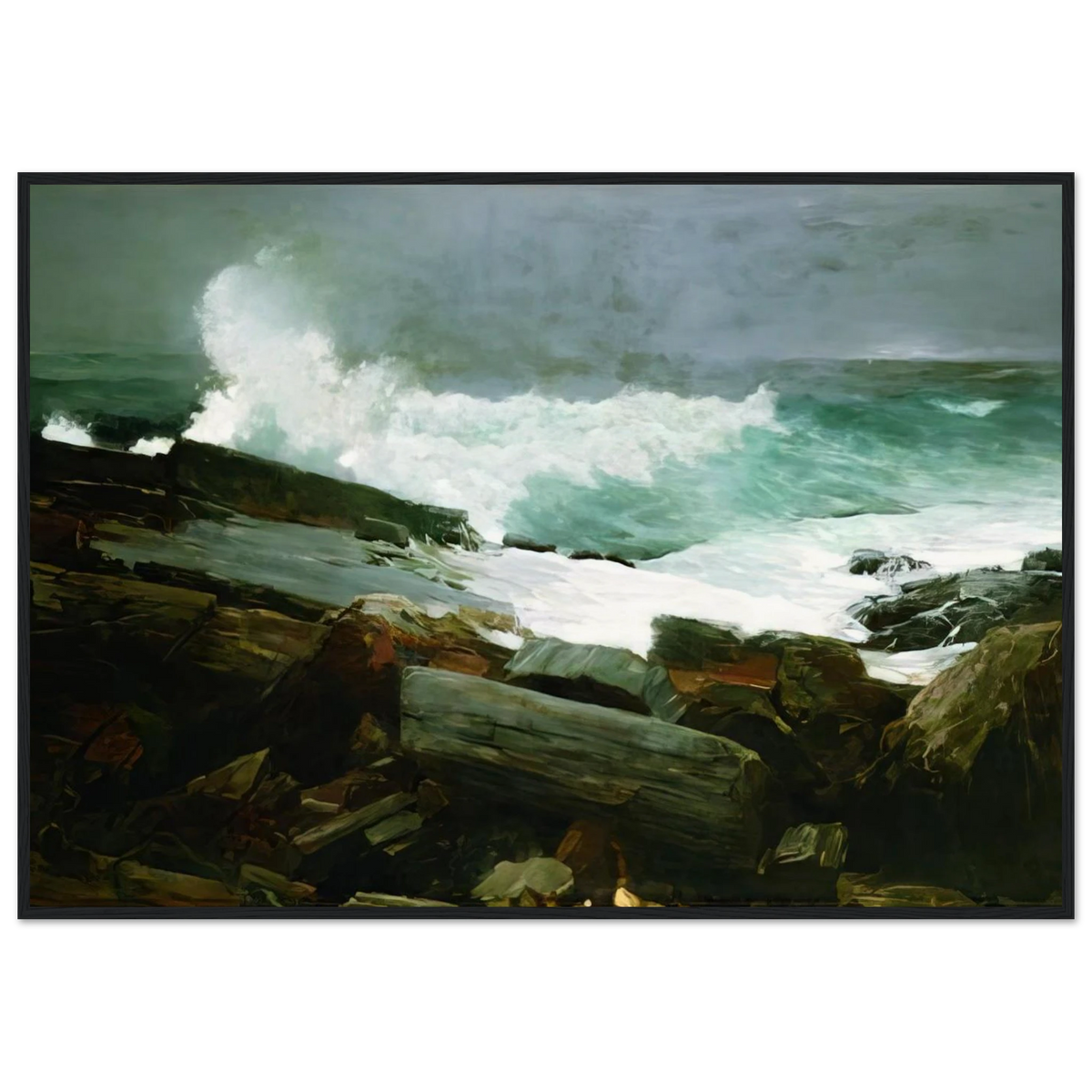 WEATHERBEATEN 1894 Framed Poster | Winslow Homer Framed Prints Wall Art | Winslow Homer Store