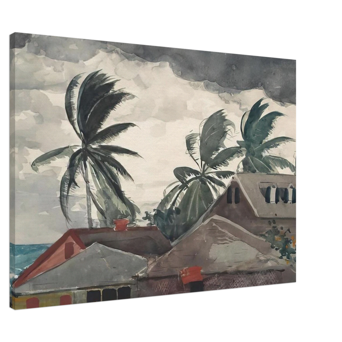 HURRICANE BAHAMAS 1898 Canvas | Winslow Homer Canvas | Winslow Homer Store