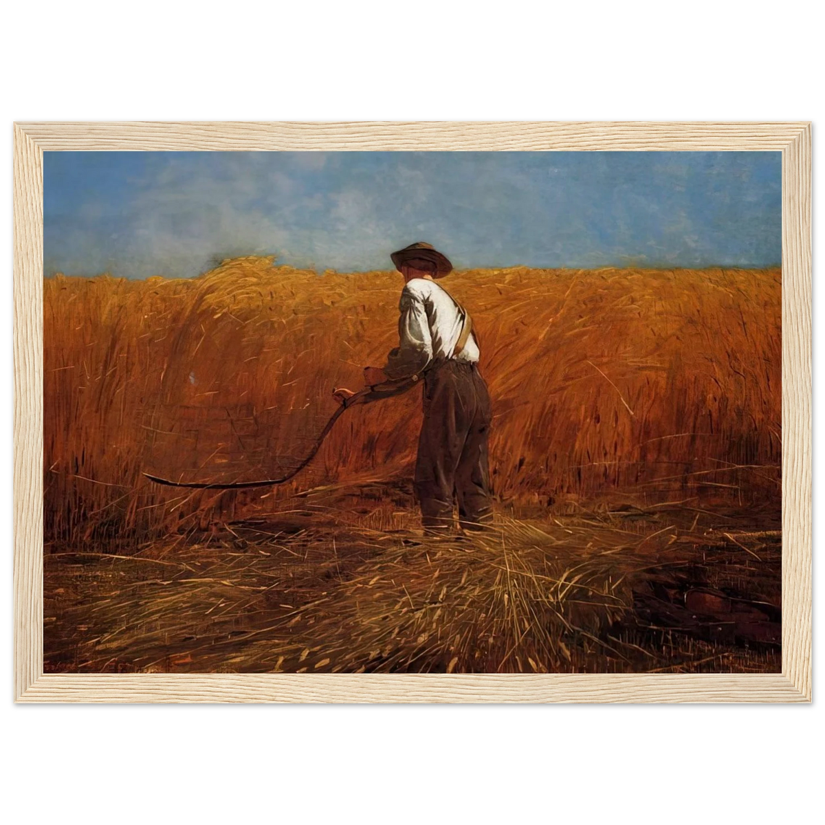 THE VETERAN IN A NEW FIELD Framed Poster | Winslow Homer Framed Prints Wall Art | Winslow Homer Store