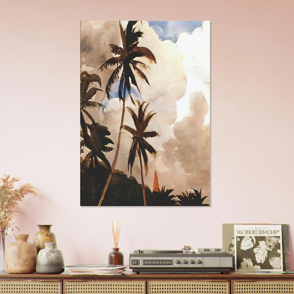 PALM TREES BAHAMAS Canvas | Winslow Homer Canvas | Winslow Homer Store