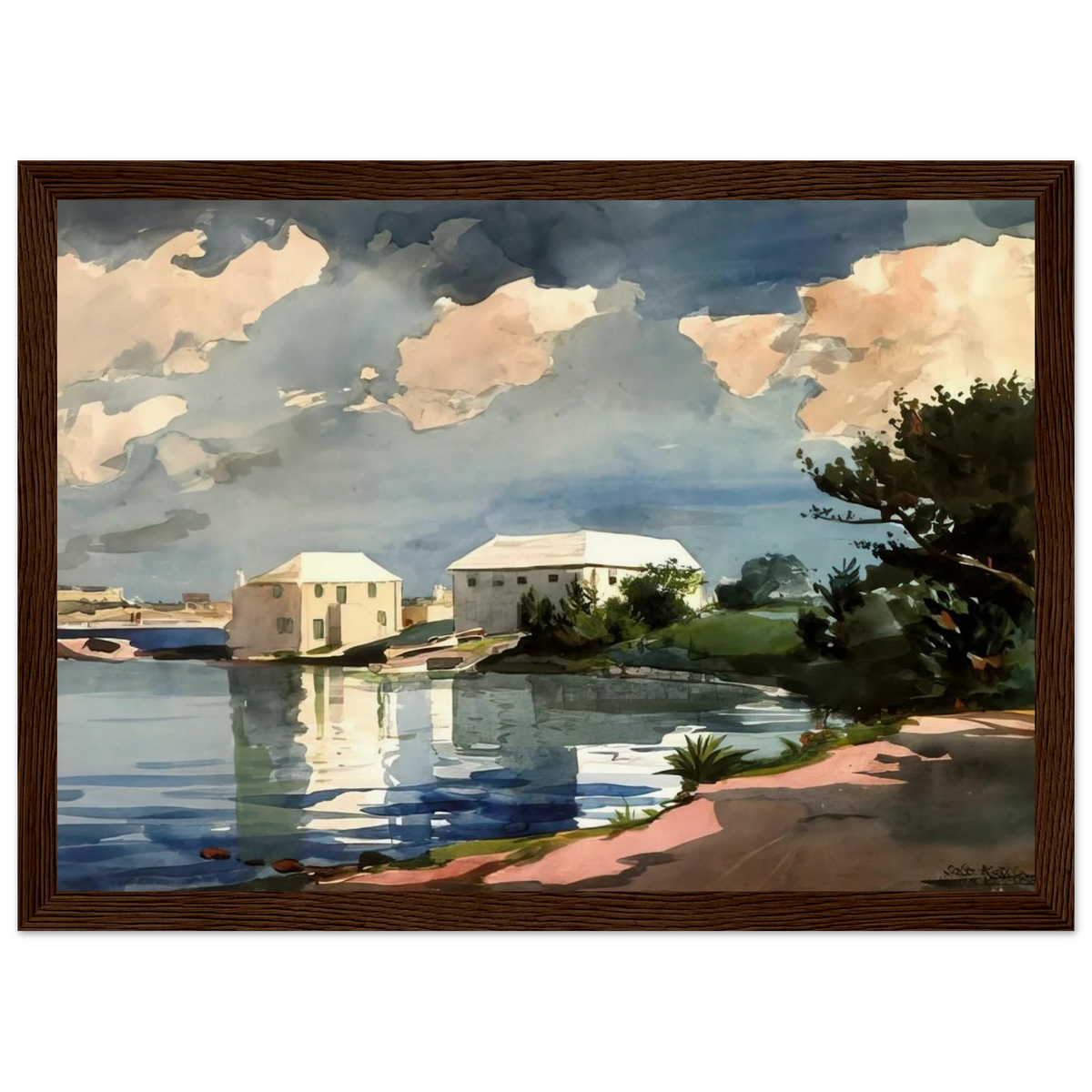 SALT KETTLE BERMUDA Framed Poster | Winslow Homer Framed Prints Wall Art | Winslow Homer Store