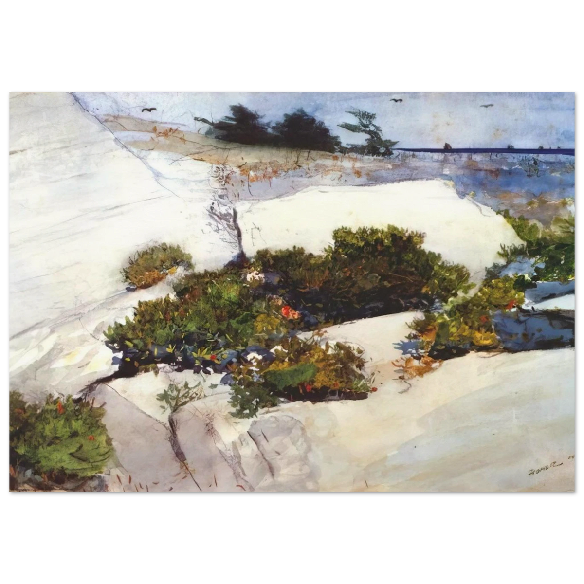 MAINE CLIFFS Poster | Winslow Homer Poster | Winslow Homer Store