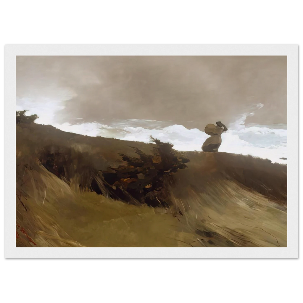 THE WEST WIND Framed Poster | Winslow Homer Framed Prints Wall Art | Winslow Homer Store