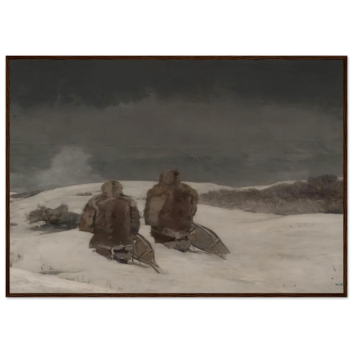 BELOW ZERO Framed Poster | Winslow Homer Framed Prints Wall Art | Winslow Homer Store