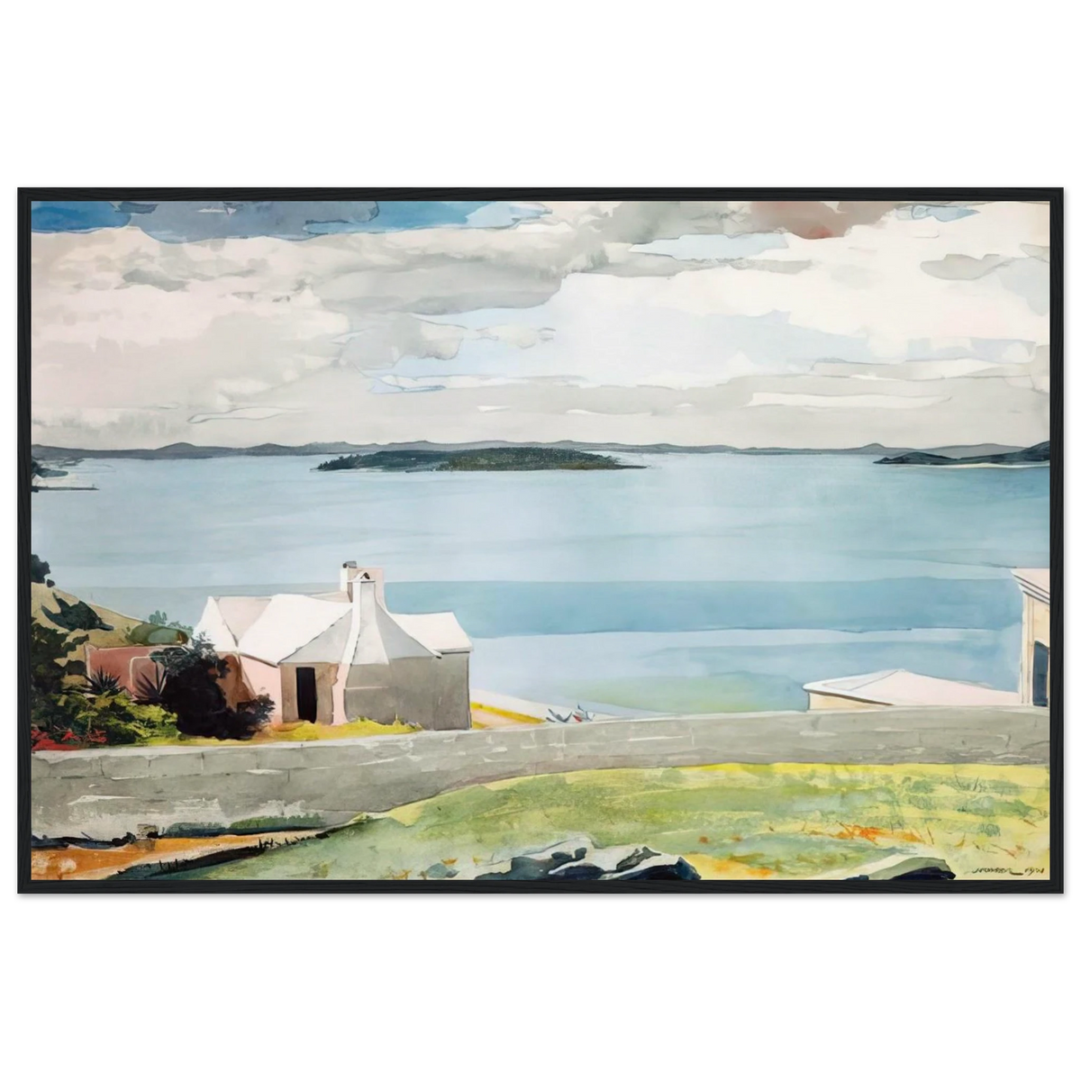 INLAND WATER BERMUDA Framed Poster | Winslow Homer Framed Prints Wall Art | Winslow Homer Store