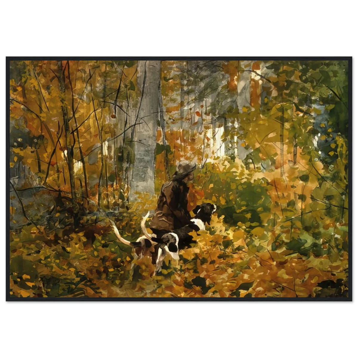 ON THE TRAIL Framed Poster | Winslow Homer Framed Prints Wall Art | Winslow Homer Store