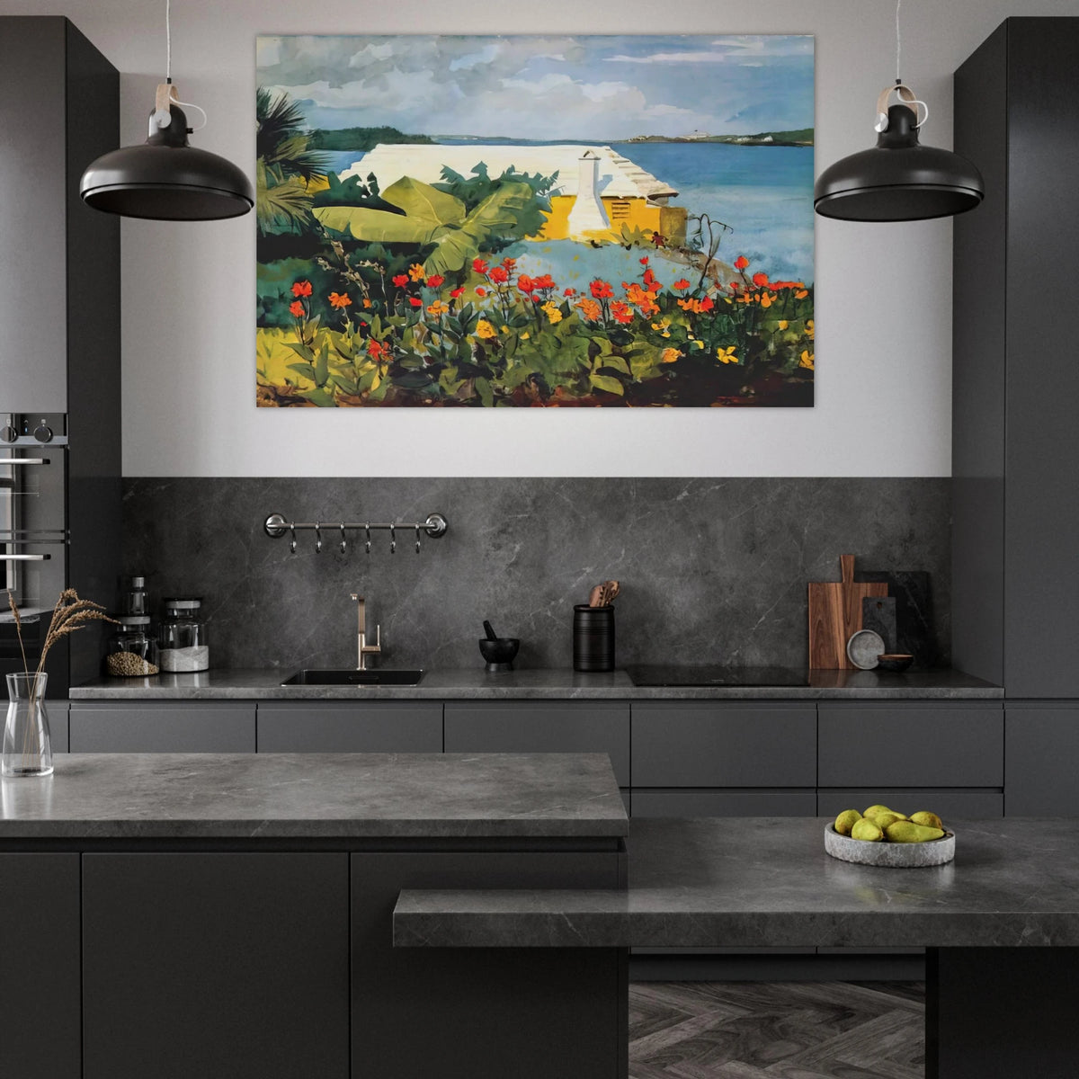 FLOWER GARDEN AND BUNGALOW BERMUDA Poster | Winslow Homer Poster | Winslow Homer Store
