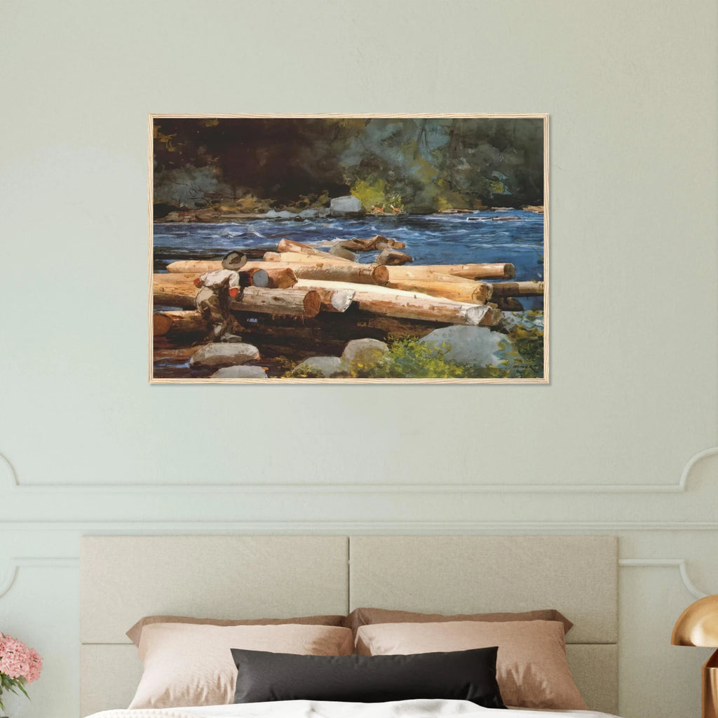 HUDSON RIVER Framed Poster | Winslow Homer Framed Prints Wall Art | Winslow Homer Store