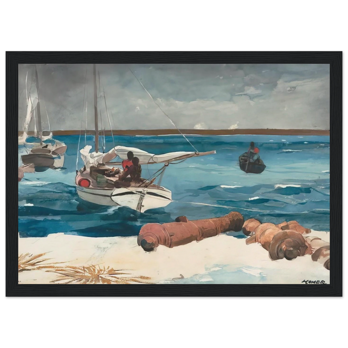 NASSAU 1899 Framed Poster | Winslow Homer Framed Prints Wall Art | Winslow Homer Store