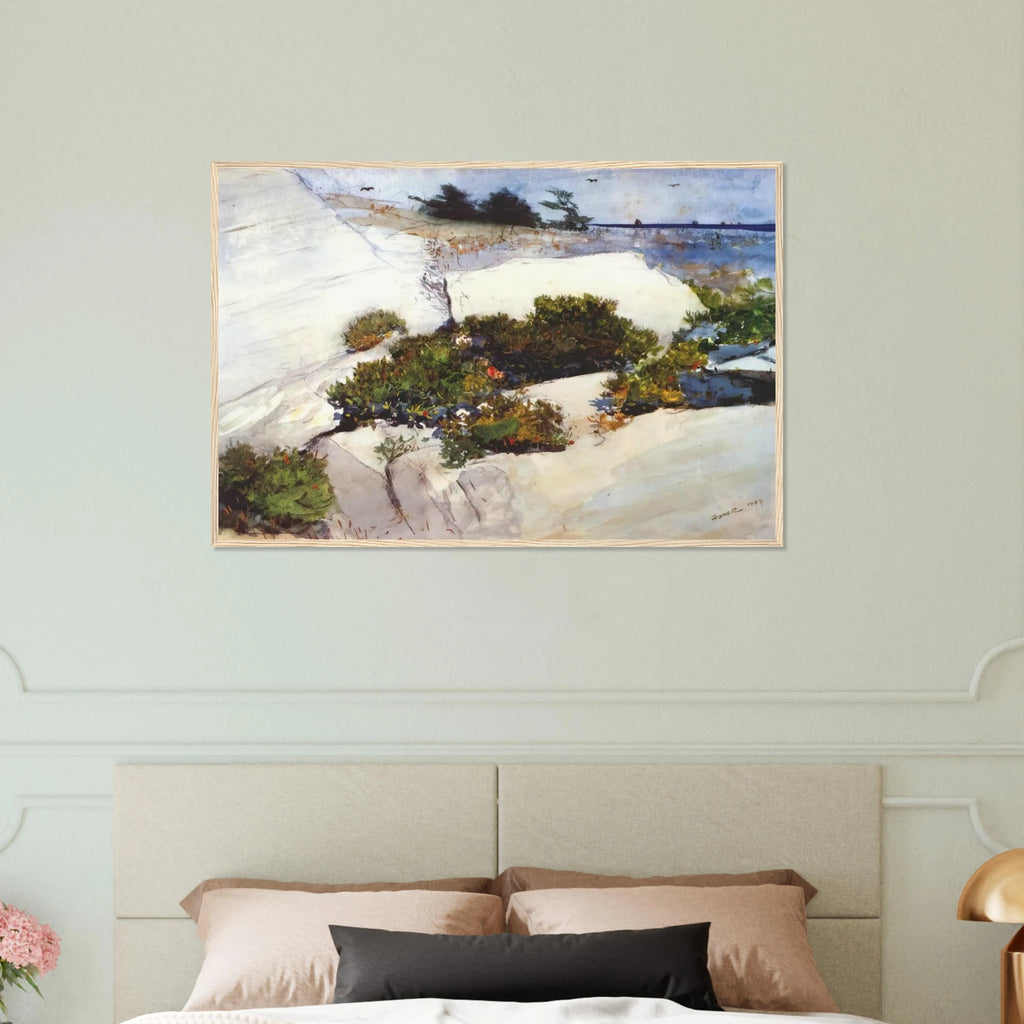 MAINE CLIFFS Framed Poster | Winslow Homer Framed Prints Wall Art | Winslow Homer Store