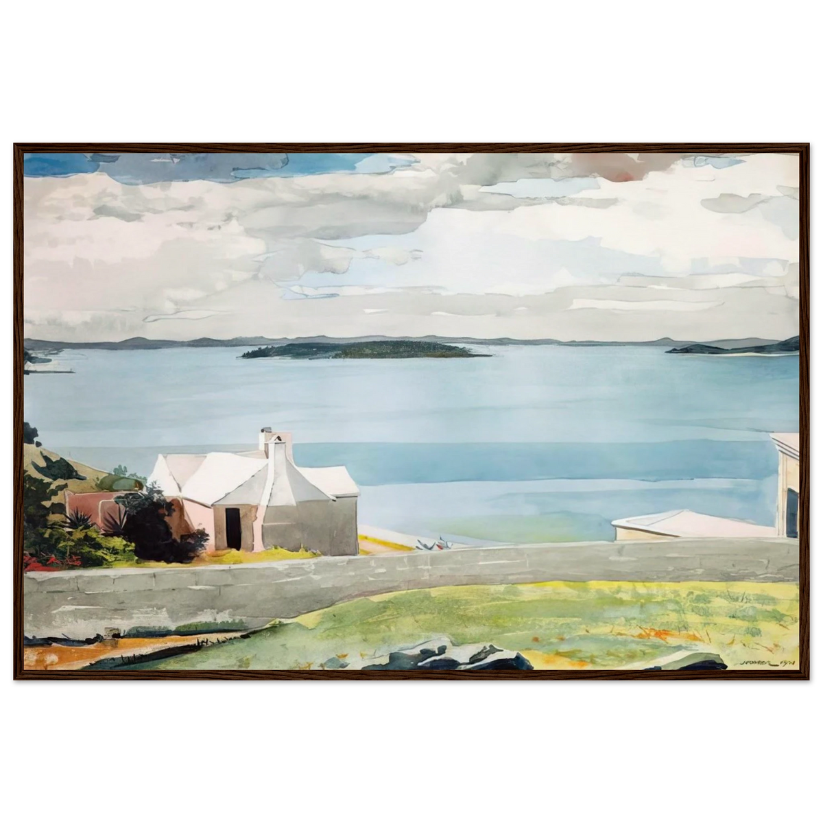 INLAND WATER BERMUDA Framed Poster | Winslow Homer Framed Prints Wall Art | Winslow Homer Store