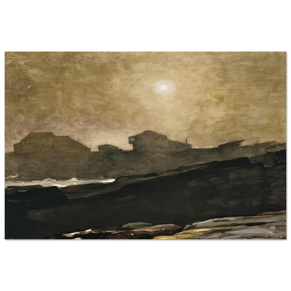 THE ARTISTS STUDIO IN AFTERNOON FOG 1894 Poster | Winslow Homer Poster | Winslow Homer Store