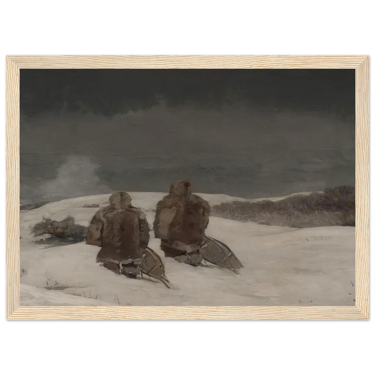 BELOW ZERO Framed Poster | Winslow Homer Framed Prints Wall Art | Winslow Homer Store