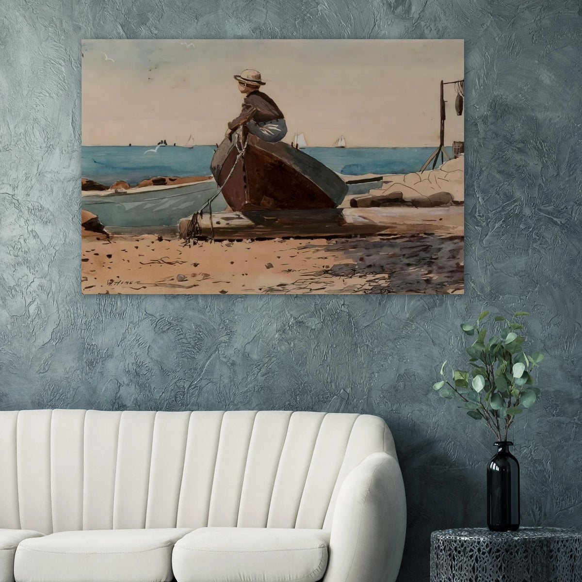 WAITING FOR DAD Poster | Winslow Homer Poster | Winslow Homer Store