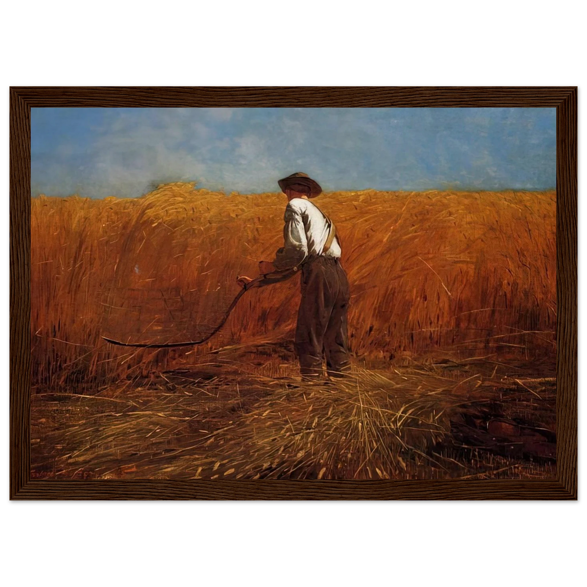 THE VETERAN IN A NEW FIELD Framed Poster | Winslow Homer Framed Prints Wall Art | Winslow Homer Store
