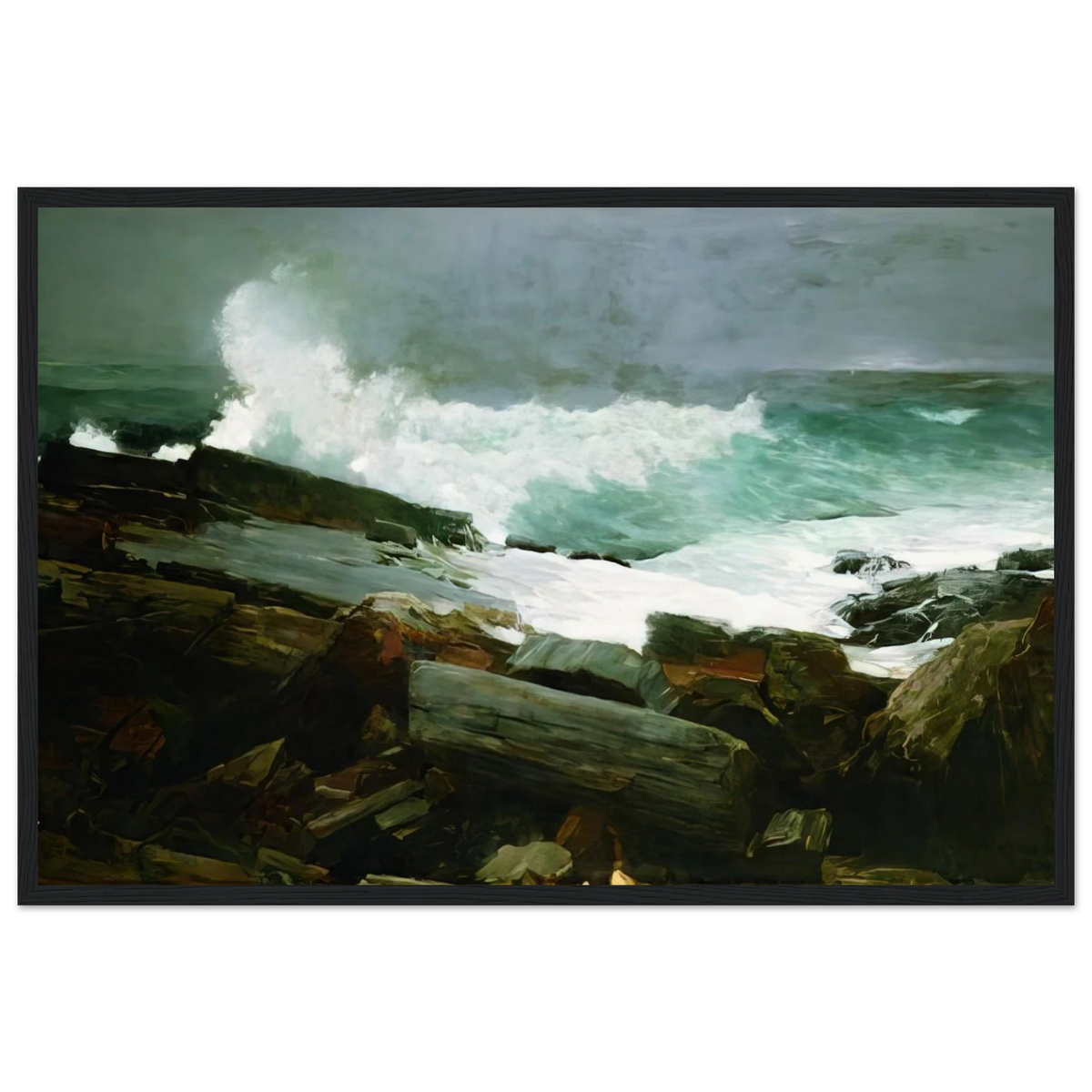 WEATHERBEATEN 1894 Framed Poster | Winslow Homer Framed Prints Wall Art | Winslow Homer Store