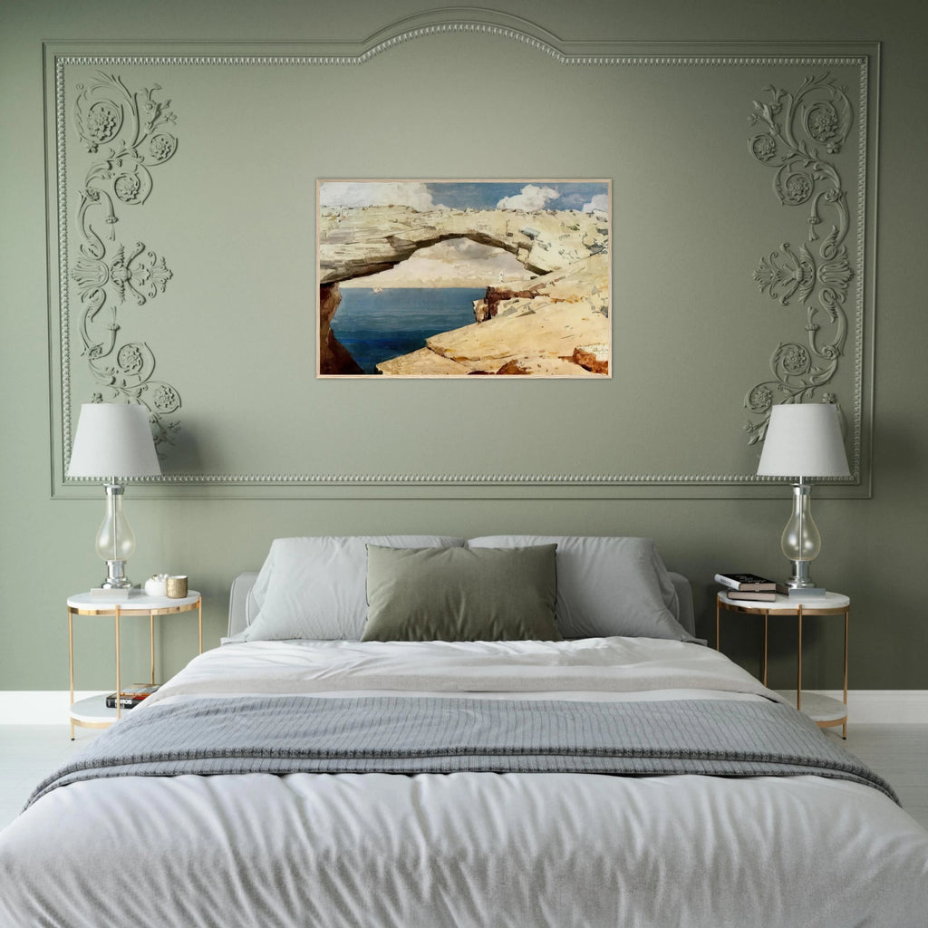 GLASS WINDOWS BAHAMAS 1885 Framed Poster | Winslow Homer Framed Prints Wall Art | Winslow Homer Store
