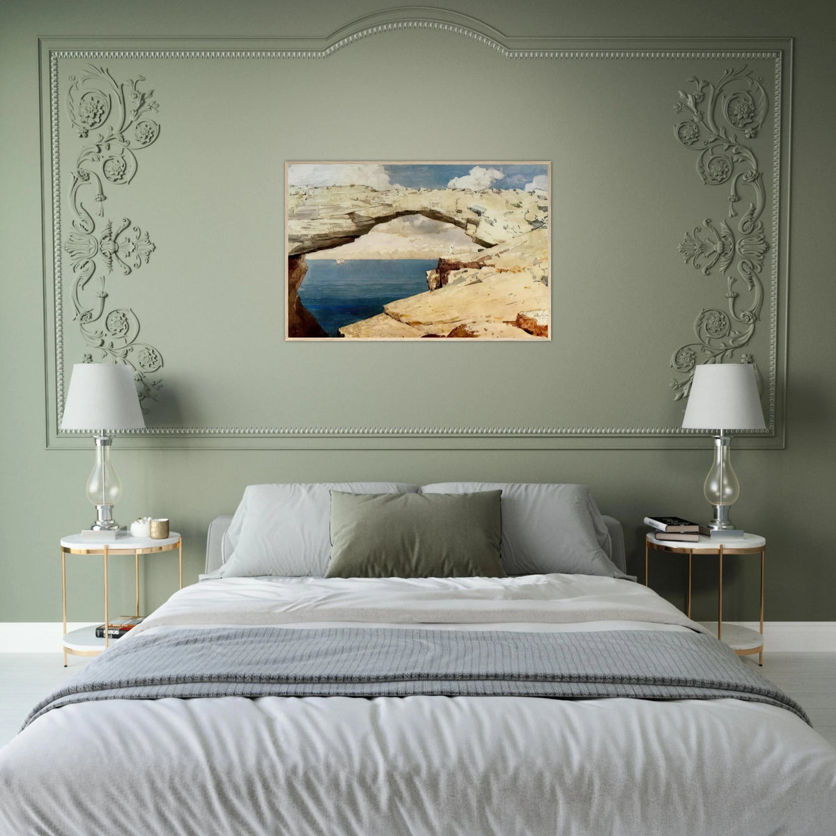 GLASS WINDOWS BAHAMAS 1885 Framed Poster | Winslow Homer Framed Prints Wall Art | Winslow Homer Store