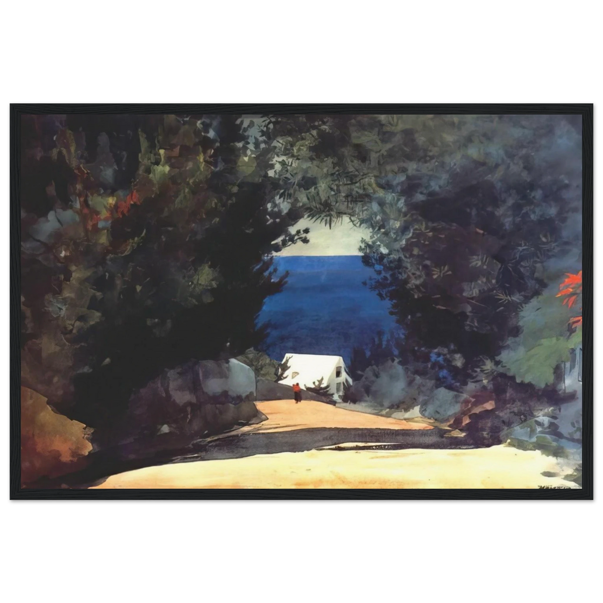 ROAD IN BERMUDA Framed Poster | Winslow Homer Framed Prints Wall Art | Winslow Homer Store