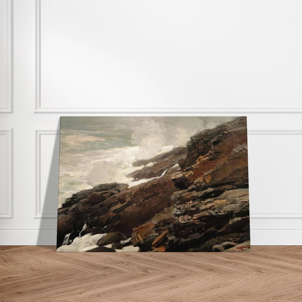 HIGH CLIFF COAST OF MAINE Canvas | Winslow Homer Canvas | Winslow Homer Store