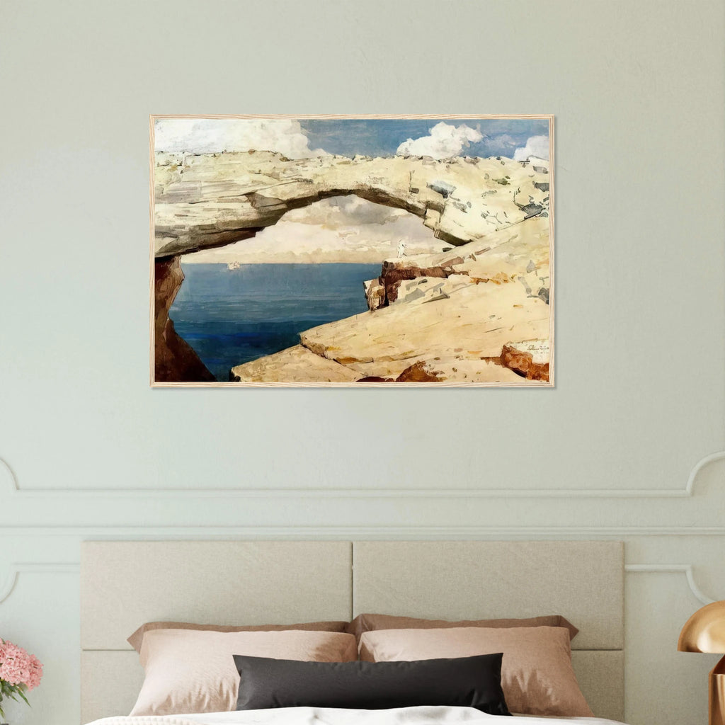 GLASS WINDOWS BAHAMAS 1885 Framed Poster | Winslow Homer Framed Prints Wall Art | Winslow Homer Store