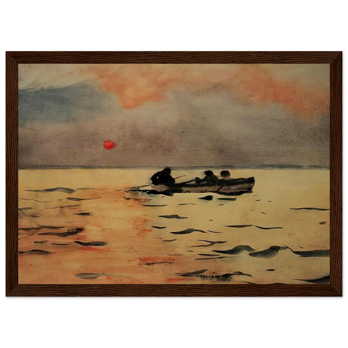 ROWING HOME Framed Poster | Winslow Homer Framed Prints Wall Art | Winslow Homer Store