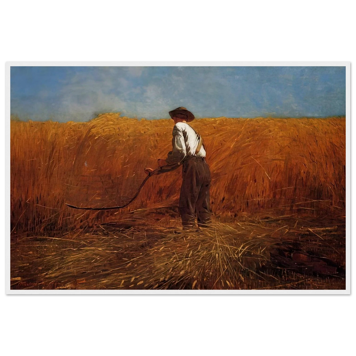 THE VETERAN IN A NEW FIELD Framed Poster | Winslow Homer Framed Prints Wall Art | Winslow Homer Store