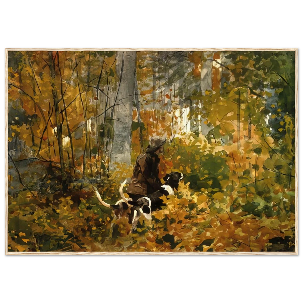 ON THE TRAIL Framed Poster | Winslow Homer Framed Prints Wall Art | Winslow Homer Store
