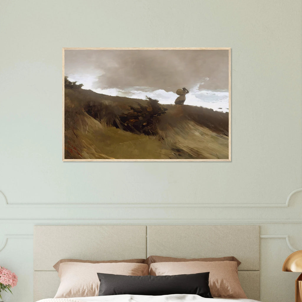 THE WEST WIND Framed Poster | Winslow Homer Framed Prints Wall Art | Winslow Homer Store