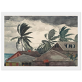 HURRICANE BAHAMAS 1898 Framed Poster | Winslow Homer Framed Prints Wall Art | Winslow Homer Store