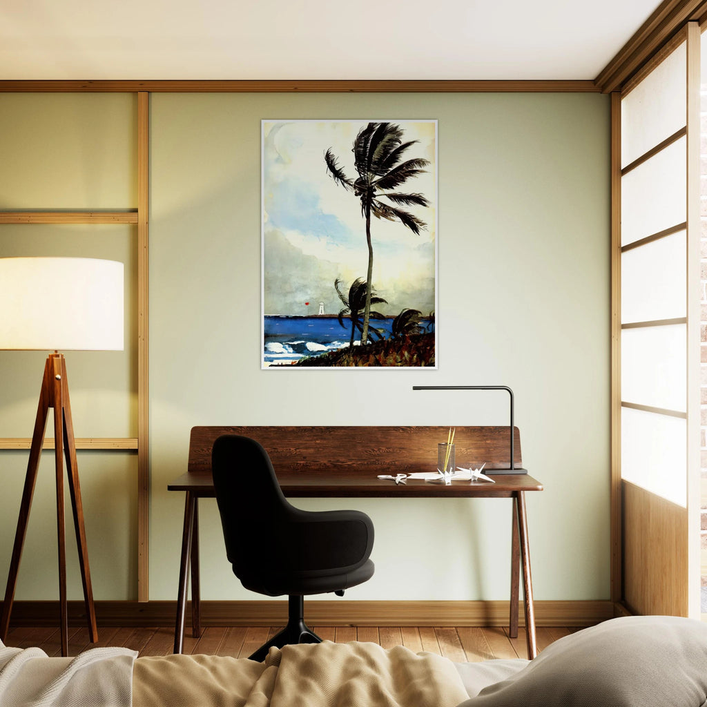 PALM TREE NASSAU Framed Poster | Winslow Homer Framed Prints Wall Art | Winslow Homer Store