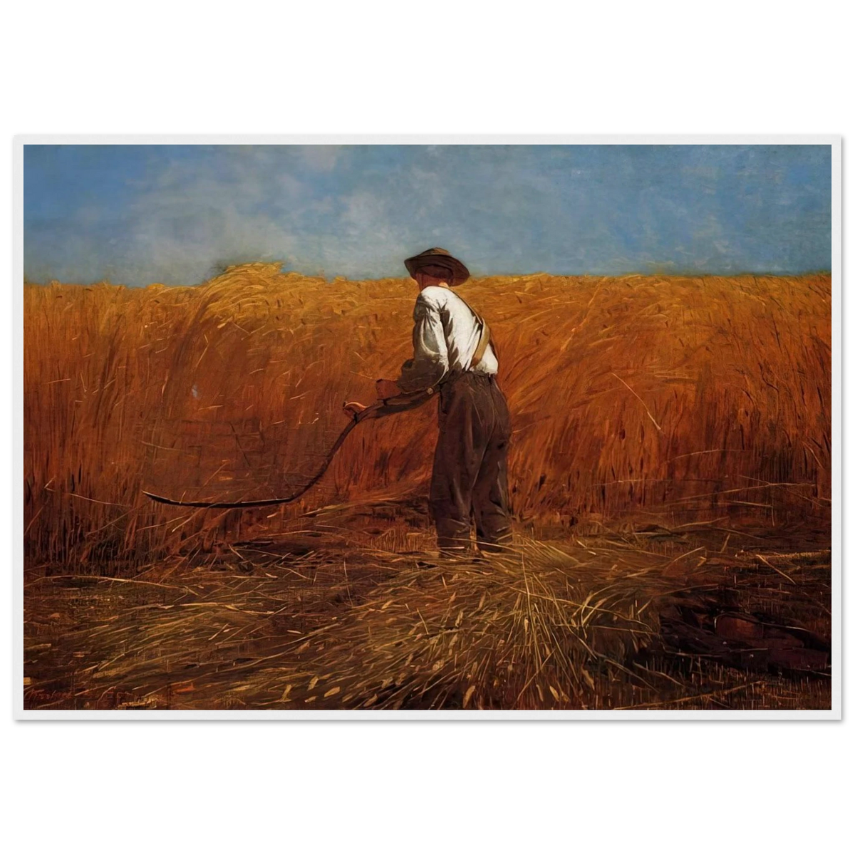 THE VETERAN IN A NEW FIELD Framed Poster | Winslow Homer Framed Prints Wall Art | Winslow Homer Store