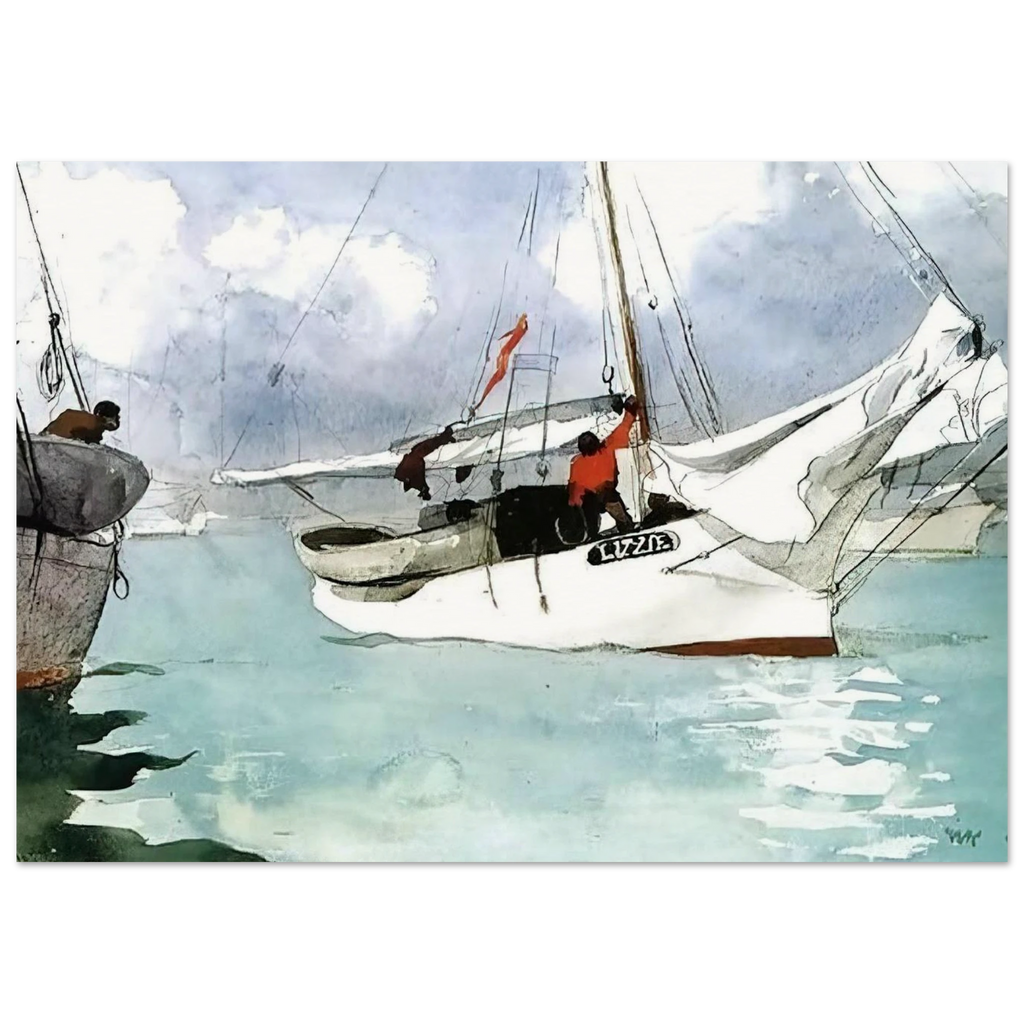 FISHING BOATS KEY WEST Poster | Winslow Homer Poster | Winslow Homer Store