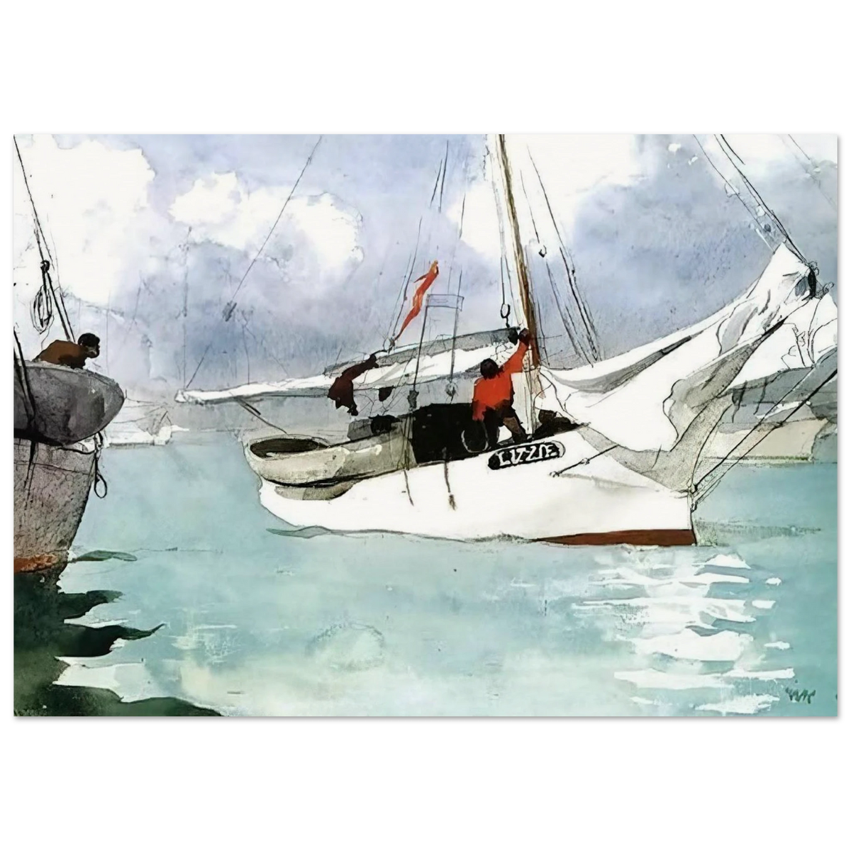 FISHING BOATS KEY WEST Poster | Winslow Homer Poster | Winslow Homer Store
