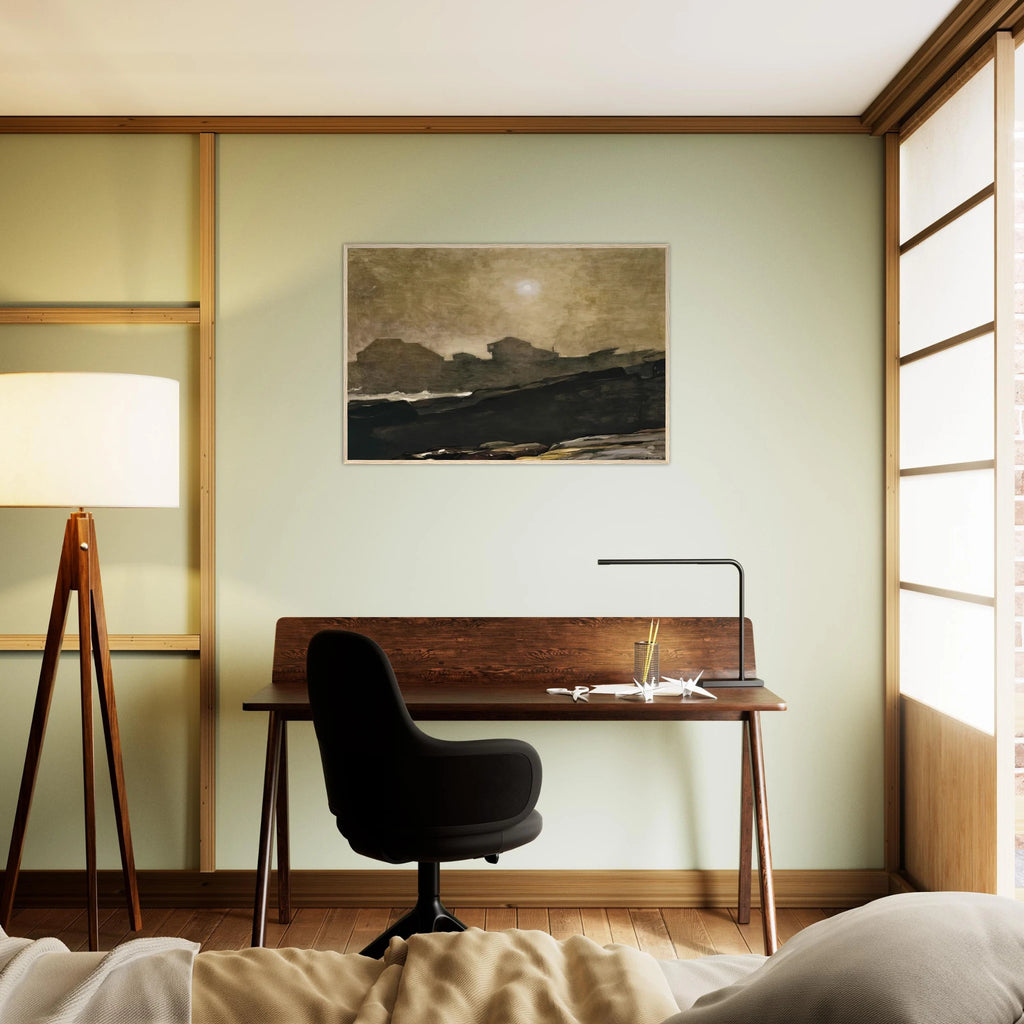 THE ARTISTS STUDIO IN AFTERNOON FOG 1894 Framed Poster | Winslow Homer Framed Prints Wall Art | Winslow Homer Store