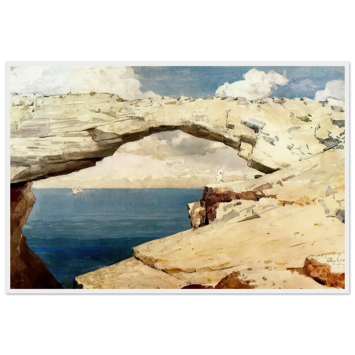 GLASS WINDOWS BAHAMAS 1885 Framed Poster | Winslow Homer Framed Prints Wall Art | Winslow Homer Store